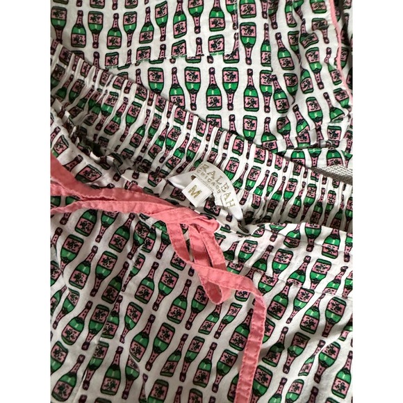 Shiraleah Other - Shiraleah Felicity PJ Set Women Medium Champagne Bottle Print  Green Pink